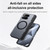 Google Pixel 11 Pro Fold Intergrated Shell And Flim Translucent Frosted Hinge Protective Magnetic Phone Case with Clear Back Panel - Grey