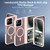 Google Pixel 11 Pro Fold Skin Feel TPU Hybrid PC Magnetic Phone Case with Hinge Cover - Pink