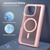Google Pixel 11 Pro Fold Skin Feel TPU Hybrid PC Magnetic Phone Case with Hinge Cover - Pink