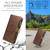 Google Pixel 11 Pro Imitation Calf Vegan Leather 9 Card Slots Zipper Phone Case with Wrist Strap - Bronze