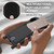 Google Pixel 11 Pro Integrated Card Bag Solid Color Liquid Silicone Phone Case Gen2 with Short Lanyard - Black