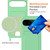 Google Pixel 11 Pro Integrated Card Bag Solid Color Liquid Silicone Phone Case with Lanyard - Green