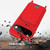 Google Pixel 11 Pro Integrated Card Bag Solid Color Liquid Silicone Phone Case with Lanyard - Red