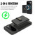 Google Pixel 11 Pro Kalebol Magnetic Button Card Bag MagSafe Ring Leather Phone Case - Black