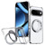 Google Pixel 11 Pro kalebol MagSafe Metal Ring Holder Phone Case - Transparent
