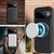 Google Pixel 11 Pro Kalebol Slim MagSafe Ring Magnetic Card Bag Leather Phone Case - Black