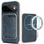 Google Pixel 11 Pro Kalebol Slim MagSafe Ring Magnetic Card Bag Leather Phone Case - Blue