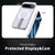Google Pixel 11 Pro Kalebol Star Shine Skin Feel MagSafe Phone Case with Straight Fold Holder - Transparent