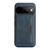 Google Pixel 11 Pro Kalebol Strong Magnetic MagSafe Tri-Fold Wallet Leather Phone Case - Blue