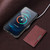 Google Pixel 11 Pro Kalebol Strong MagSafe Magnetic Two-Fold Card Bag Leather Phone Case - Red