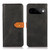 Google Pixel 11 Pro KHAZNEH Dual-color Cowhide Texture Flip Leather Phone Case - Black