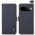 Google Pixel 11 Pro KHAZNEH Side-Magnetic Litchi Genuine Leather RFID Phone Case - Blue