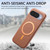 Google Pixel 11 Pro Litchi Texture Brushed MagSafe PU Back Cover Phone Case - Brown