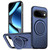 Google Pixel 11 Pro Metal Rotation Holder MagSafe TPU Hybrid PC Phone Case - Navy Blue