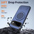 Google Pixel 11 Pro Metal Rotation Holder MagSafe TPU Hybrid PC Phone Case - Navy Blue