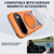 Google Pixel 11 Pro Metal Rotation Holder MagSafe TPU Hybrid PC Phone Case - Orange