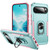 Google Pixel 11 Pro Pioneer Armor Heavy Duty PC + TPU Phone Case with Holder - Green+Pink