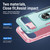 Google Pixel 11 Pro Pioneer Armor Heavy Duty PC + TPU Phone Case with Holder - Green+Pink
