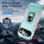 Google Pixel 11 Pro Pioneer Armor Heavy Duty PC + TPU Phone Case with Holder - Green+Pink