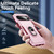 Google Pixel 11 Pro Pioneer Armor Heavy Duty PC + TPU Phone Case with Holder - Pink+Rose Red