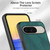 Google Pixel 11 Pro Retro Card Wallet Fold Leather Phone Case with Strap - Green