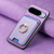 Google Pixel 11 Pro Retro Cross Leather Ring Vertical Insert Card Bag MagSafe Phone Case - Purple