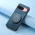 Google Pixel 11 Pro Retro Leather Rotation Round Holder Phone Case - Blue