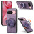 Google Pixel 11 Pro Retro Leather Rotation Round Holder Phone Case - Purple