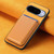 Google Pixel 11 Pro Retro Magsafe Card Bag PU Back Cover Phone Case - Yellow