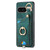 Google Pixel 11 Pro Retro Skin-feel Ring Card Bag Phone Case with Hang Loop - Green