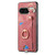 Google Pixel 11 Pro Retro Skin-feel Ring Card Bag Phone Case with Hang Loop - Pink