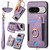 Google Pixel 11 Pro Retro Skin-feel Ring Multi-card Wallet Phone Case - Purple