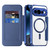 Google Pixel 11 Pro Shield MagSafe RFID Anti-theft Leather Phone Case - Dark Blue