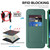 Google Pixel 11 Pro Shield MagSafe RFID Anti-theft Leather Phone Case - Green