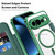 Google Pixel 11 Pro Shield MagSafe RFID Anti-theft Leather Phone Case - Green