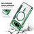 Google Pixel 11 Pro Shield Magsafe RFID Anti-theft Rhombus Leather Phone Case - Green