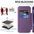 Google Pixel 11 Pro Shield Magsafe RFID Anti-theft Rhombus Leather Phone Case - Purple