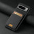 Google Pixel 11 Pro Suteni H02 Litchi Leather Card Wallet Stand Back Phone Case - Black