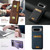 Google Pixel 11 Pro Suteni H02 Litchi Leather Card Wallet Stand Back Phone Case - Brown