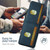 Google Pixel 11 Pro Suteni H03 Litchi Leather Card Bag Stand Back Phone Case - Blue