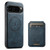 Google Pixel 11 Pro Suteni H15 Oil Eax Leather Detachable Wallet Back Phone Case - Blue