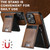 Google Pixel 11 Pro Suteni H19 Oil Wax 2-in-1 MagSafe Removable Card Box Back Phone Case - Brown