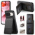 Google Pixel 11 Pro Twill Fabric Leather Vertical Flip RFID Card Bag Phone Case - Black