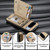 Google Pixel 11 Pro Twill Fabric Ring Multi-card Wallet Vegan Leather Phone Case - Khaki