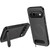 Google Pixel 11 Pro WANLONFENG Kickstand Carbon Fiber Texture Magnetic Phone Case - Grey