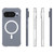 Google Pixel 11 Pro WANLONFENG Transparent Magnetic Four-Corner Shockproof TPU Phone Case with Screen Film - Transparent