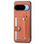 Google Pixel 11 Pro Wristband Kickstand Card Wallet Back Cover Phone Case with Tool Knife - Brown