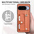 Google Pixel 11 Pro Wristband Kickstand Card Wallet Back Cover Phone Case with Tool Knife - Brown