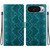Google Pixel 11 Pro XL Ethnic Pattern Embossed Vegan Leather Phone Case - Green