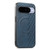 Google Pixel 11 Pro XL 3D Cubic Grid Pressed Magnetic PU Back Cover Phone Case - Blue
